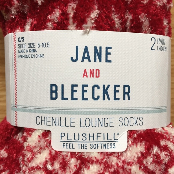 🦋 3/$25 2 Pair Cozy Chenille Lounge Socks - Picture 3 of 6